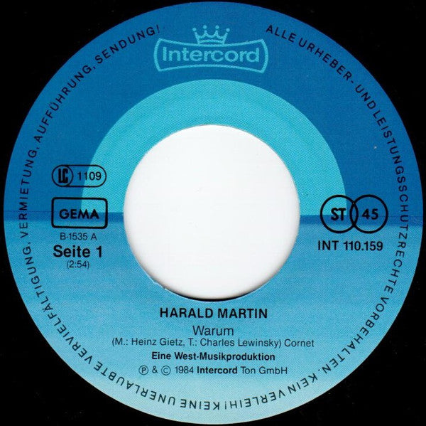 Harald Martin : Warum (7", Single)