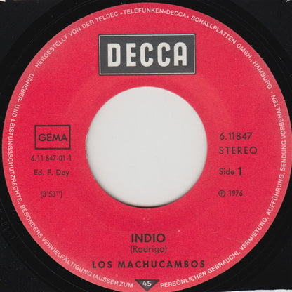 Los Machucambos : Indio (7", Single)