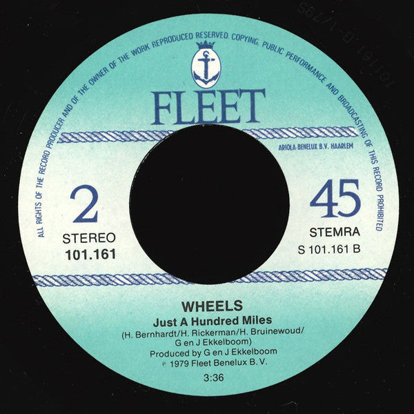 Wheels (19) : Welcome Home Angelina (7", Single)