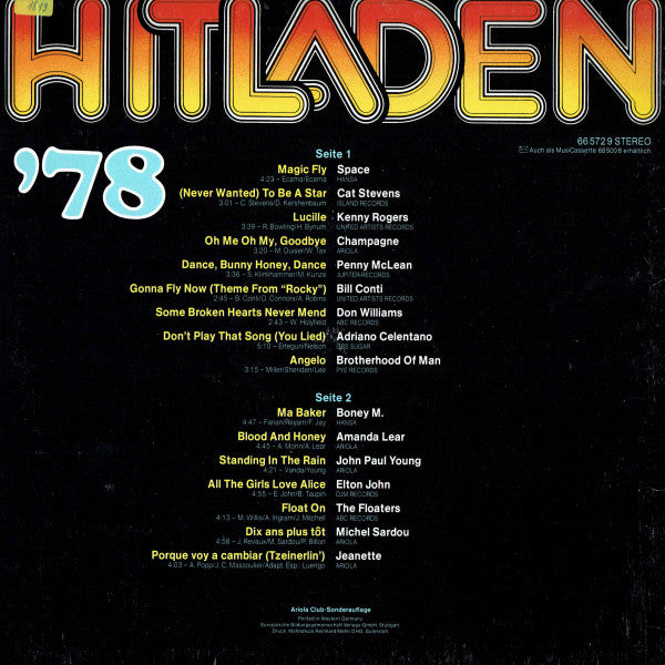 Various : Hitladen '78 (LP, Comp, Club)