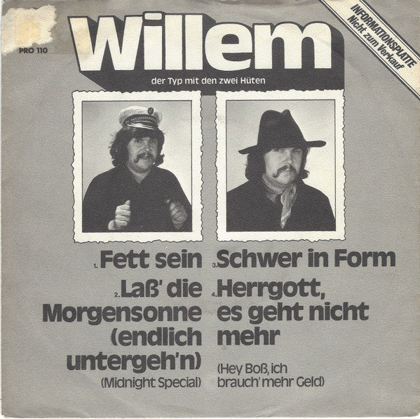 Willem Der Typ Mit Den Zwei Hüten* / Daddy's Group : Untitled (7", EP, Promo)
