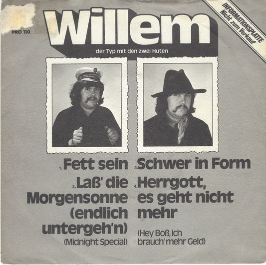 Willem Der Typ Mit Den Zwei Hüten* / Daddy's Group : Untitled (7", EP, Promo)
