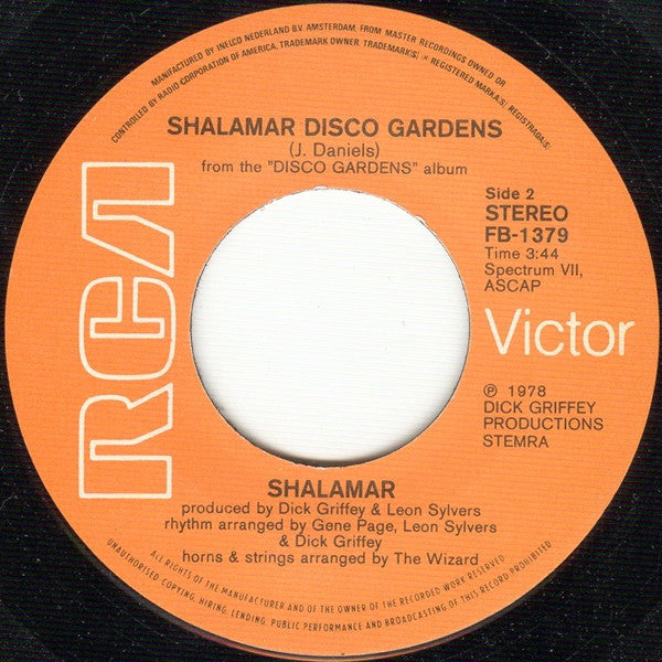Shalamar : Take That To The Bank (7", Single)