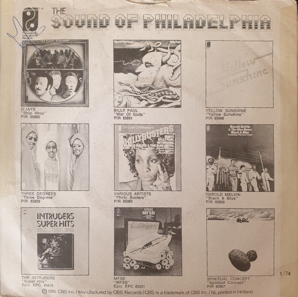 Soul Survivors : City Of Brotherly Love / Best Time Was The Last Time (7", Single)