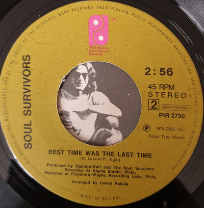 Soul Survivors : City Of Brotherly Love / Best Time Was The Last Time (7", Single)