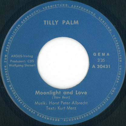 Tilly Palm : Moonlight And Love (7", Single)