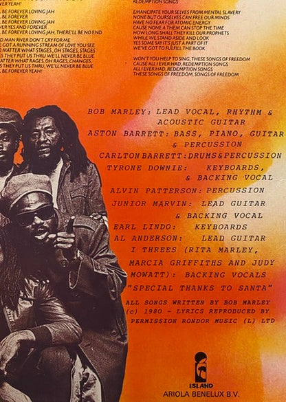 Bob Marley & The Wailers : Uprising (LP, Album, Tex)