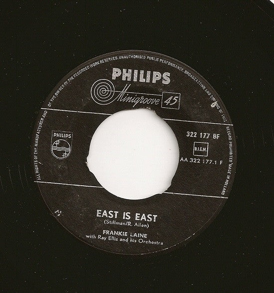 Frankie Laine With Ray Ellis And His Orchestra : East Is East (7")