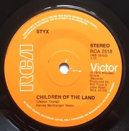 Styx : Lady (7", Single)