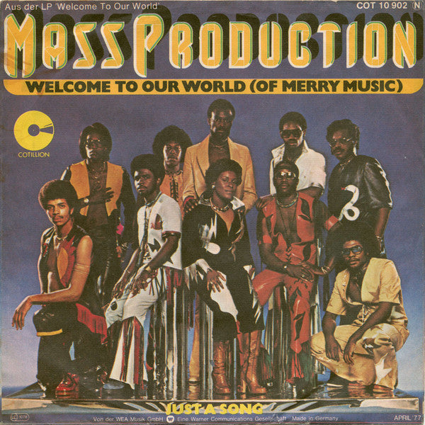 Mass Production : Welcome To Our World (Of Merry Music) (7", Single)