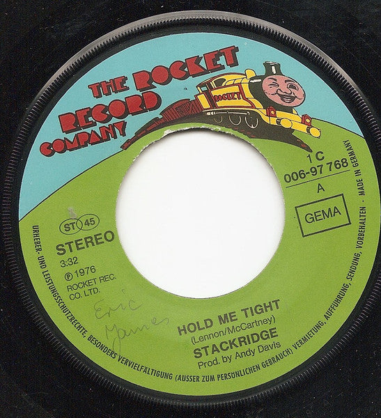 Stackridge : Hold Me Tight (7", Single)
