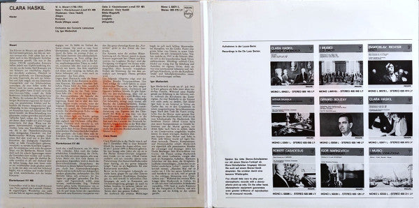 Clara Haskil, Mozart*, Orchestre Des Concerts Lamoureux, Igor Markevitch : Klavierkonzert D-Moll KV 466 / Klavierkonzert C-Moll KV  491 (LP, RE)