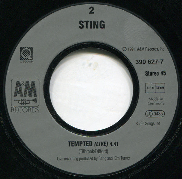 Sting : Mad About You (7", Single)