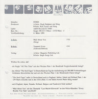 Sting : Mad About You (7", Single)