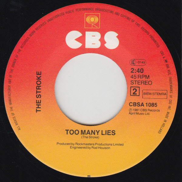 The Stroke (2) : Silly Mistakes (7", Single)