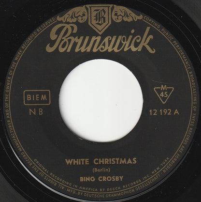 Bing* : White Christmas (7", Single, Mono)