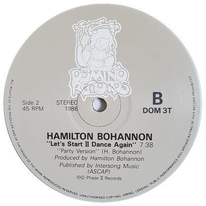 Hamilton Bohannon : Let's Start II Dance Again (12")