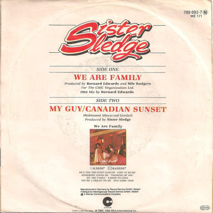 Sister Sledge : We Are Family (1984 Mix By Bernard Edwards) (7", Single)