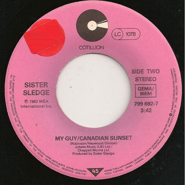 Sister Sledge : We Are Family (1984 Mix By Bernard Edwards) (7", Single)