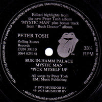 Peter Tosh : Buk-In-Hamm Palace / Mystic Man / Pick Myself Up (Flexi, 7", S/Sided, Promo)