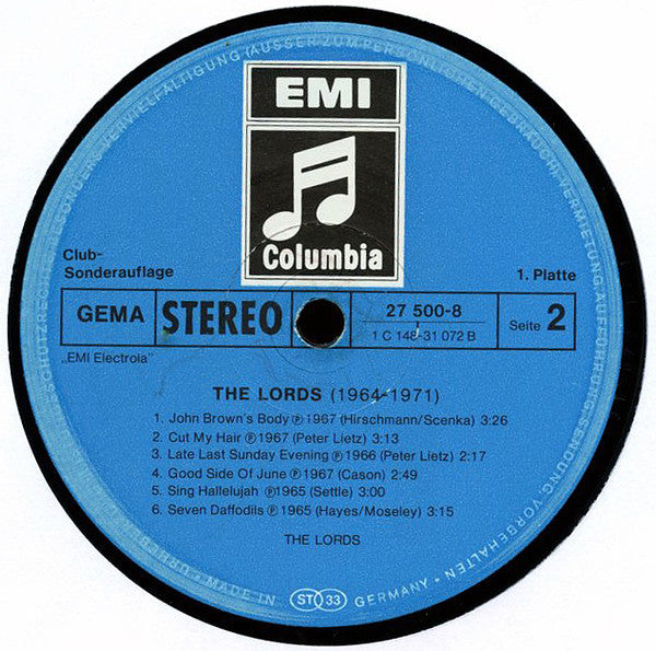 The Lords : The Lords 1964 - 1971 (2xLP, Comp, Club)