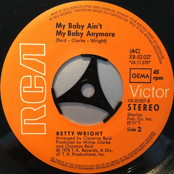 Betty Wright : Where Is The Love (7", Single)