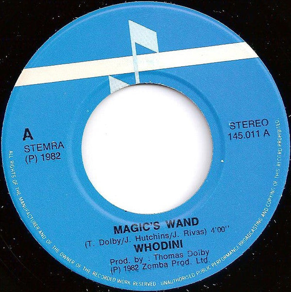 Whodini : Magic's Wand (7", Single)