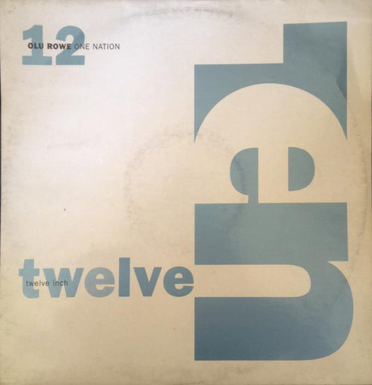 Olu Rowe : One Nation (12")