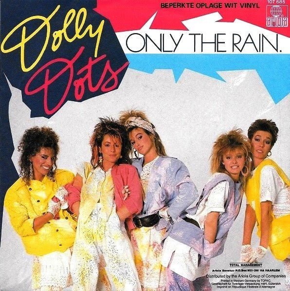 Dolly Dots : Only The Rain. (7", Single, Ltd, Whi)