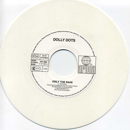 Dolly Dots : Only The Rain. (7", Single, Ltd, Whi)