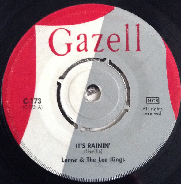 Lenne & The Lee Kings : It's Rainin' / L.O.D. (Love On Delivery) (7", Single, Red)