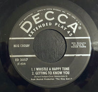 Bing Crosby : Bing Crosby Sings Song Hits From The King And I (7", EP)