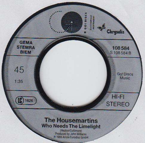 The Housemartins : Think For A Minute (New Version) (7", Single)