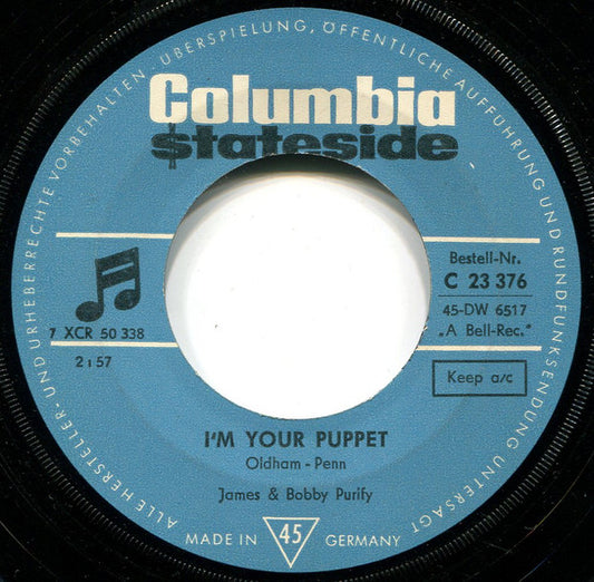 James And Bobby Purify* : I'm Your Puppet / So Many Reasons (7", Single)