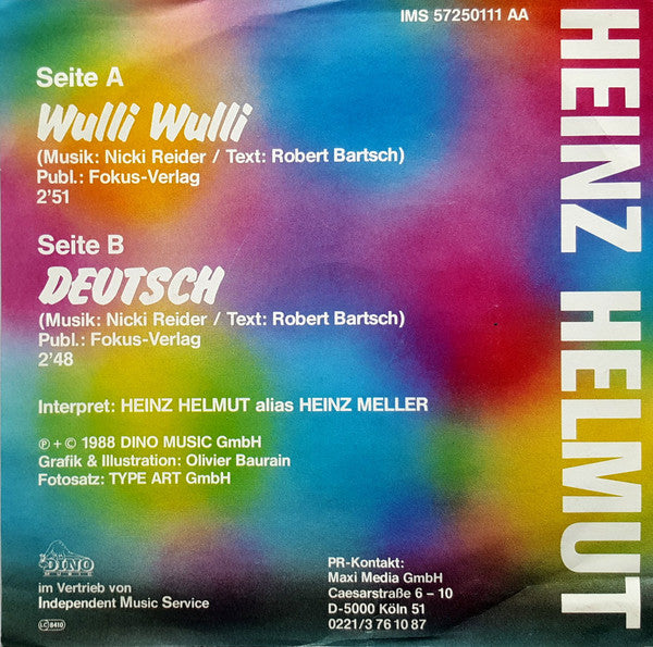 Heinz Helmut : Wulli Wulli (7", Single)