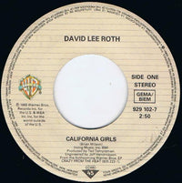 David Lee Roth : California Girls (7", Single)