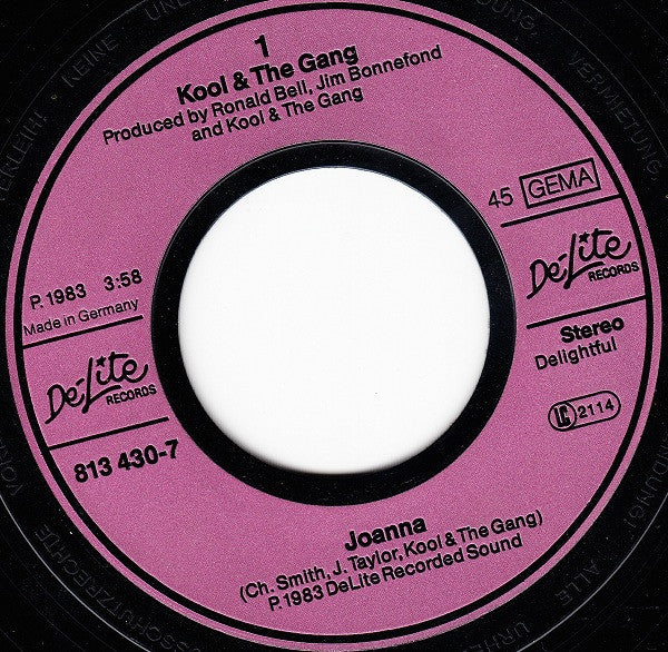 Kool & The Gang : Joanna (7", Single)
