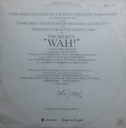 The Mighty Wah!* : Come Back (12", Single)