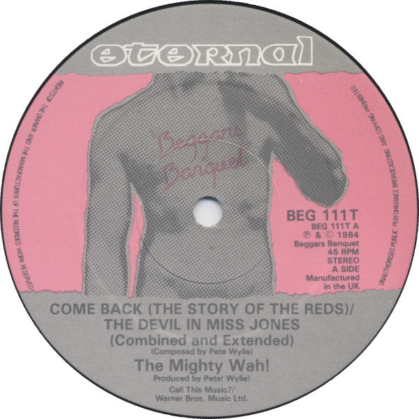 The Mighty Wah!* : Come Back (12", Single)