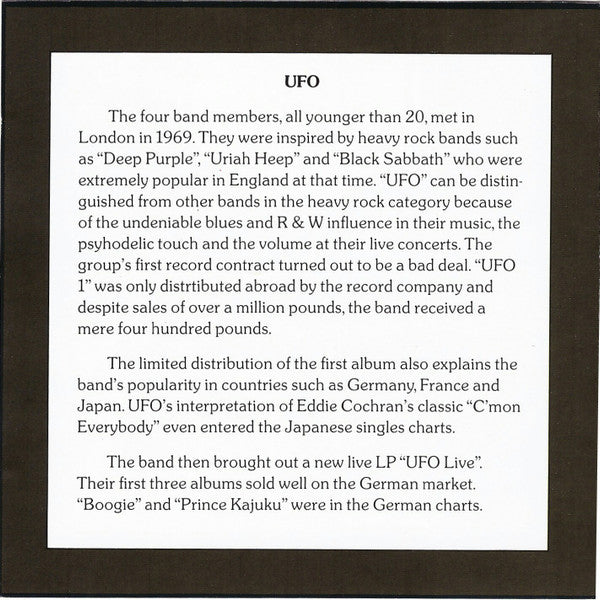 UFO (5) : Untitled (CD, Comp)