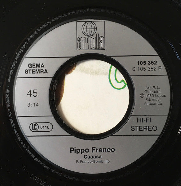 Pippo Franco : Chì Chì Chì Cò Cò Cò (7", Single)