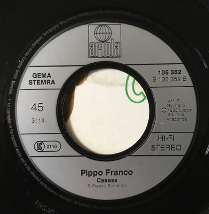 Pippo Franco : Chì Chì Chì Cò Cò Cò (7", Single)