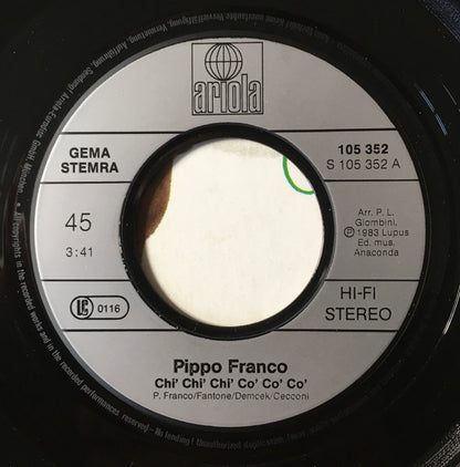 Pippo Franco : Chì Chì Chì Cò Cò Cò (7", Single)