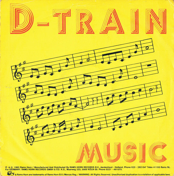 D-Train : Music (7", Single)