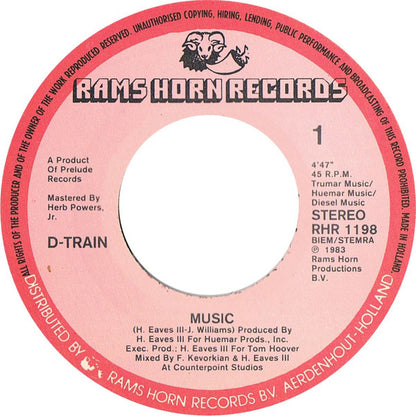 D-Train : Music (7", Single)