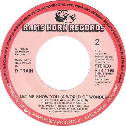 D-Train : Music (7", Single)