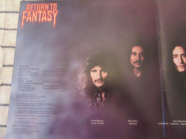 Uriah Heep : Return To Fantasy (LP, Album, RE)