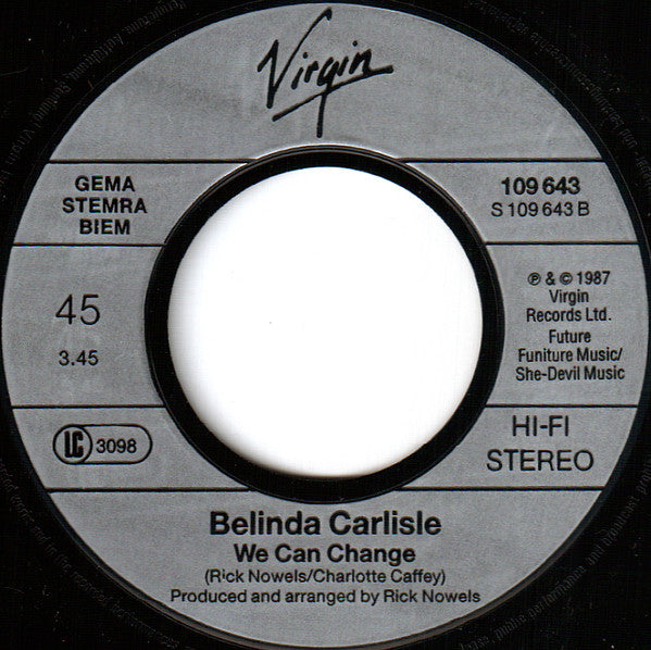 Belinda Carlisle : Heaven Is A Place On Earth (7", Single)