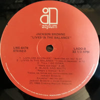 Jackson Browne : Lives In The Balance (LP, Album)