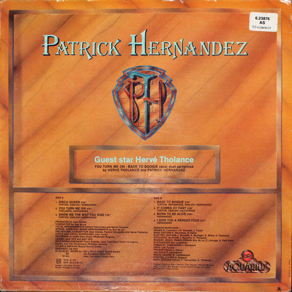 Patrick Hernandez : Born To Be Alive (LP, Album)